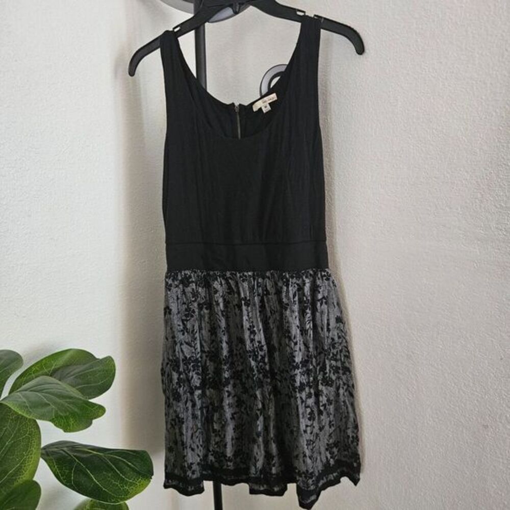 Be Bop Summer Tank Dress Black and Dark Gray Size M‎